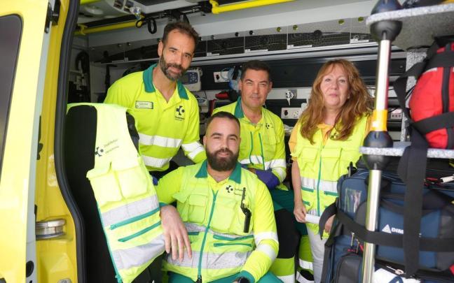 Uno de los dispositivo especiales de Emergencias Osakidetz