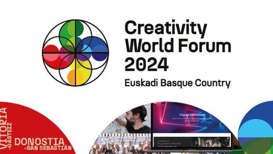 Euskadi acogerá del 15 al 17 de abril la edición 2024 del Foro Mundial de la Creatividad.