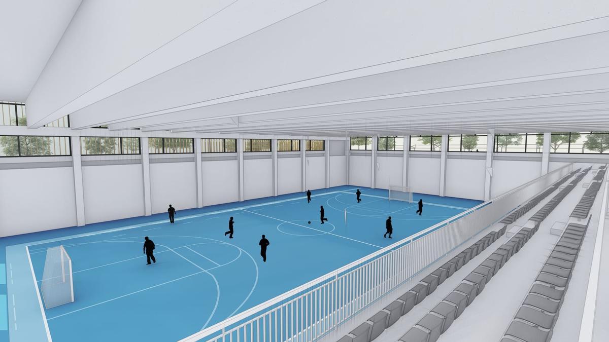 El equipamiento dispondrá de dos grandes pistas con una capacidad para más de 400 espectadores.