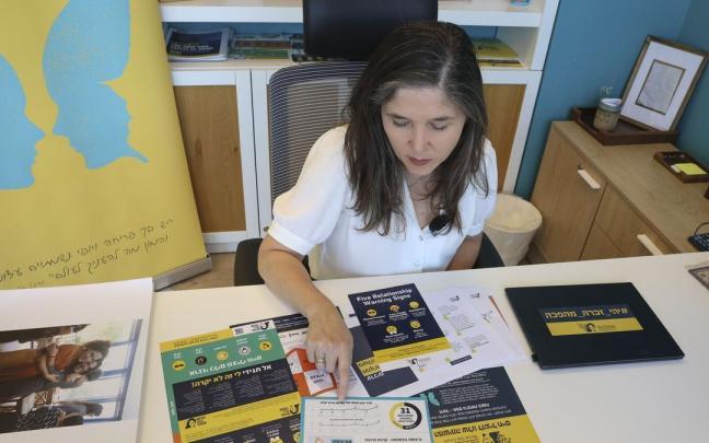 Lili Ben Ami, fundadora del Foro Michal Sela, organización dedicada a prevenir la violencia machista en Israel.