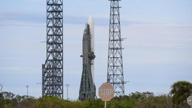 Un cohete de Blue Origin en una foto de archivo.