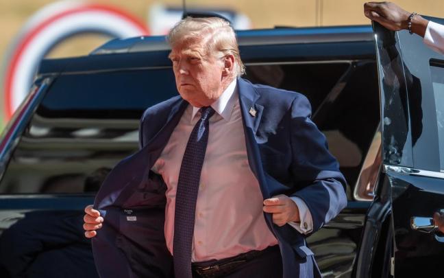 Trump, durante la cumbre del G7.