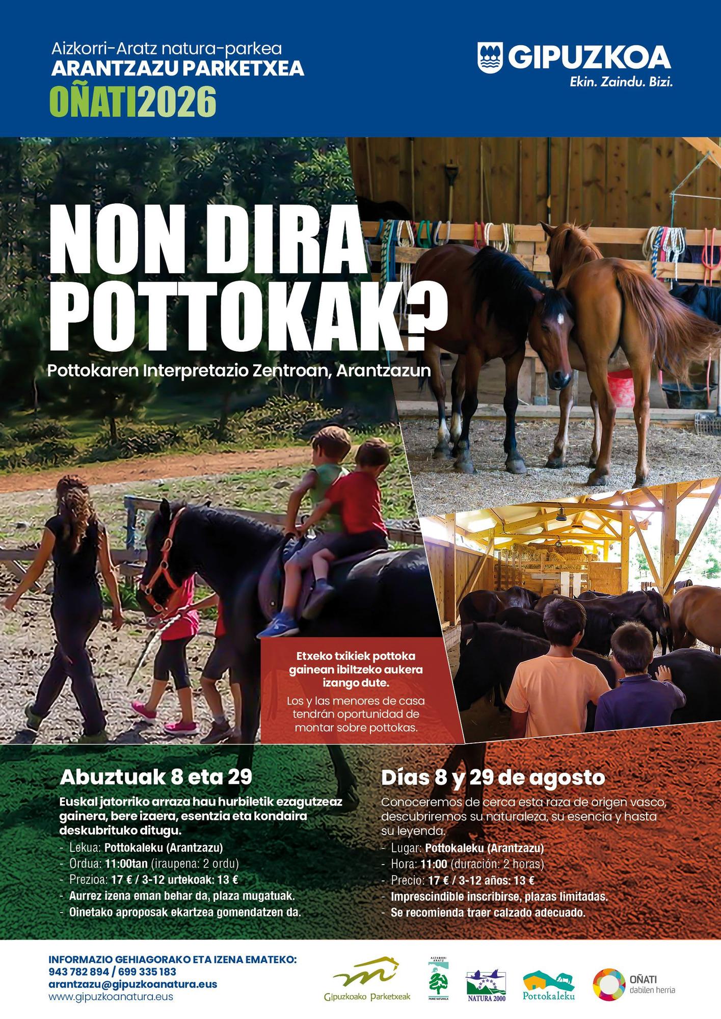Cartel que anuncia la actividad.