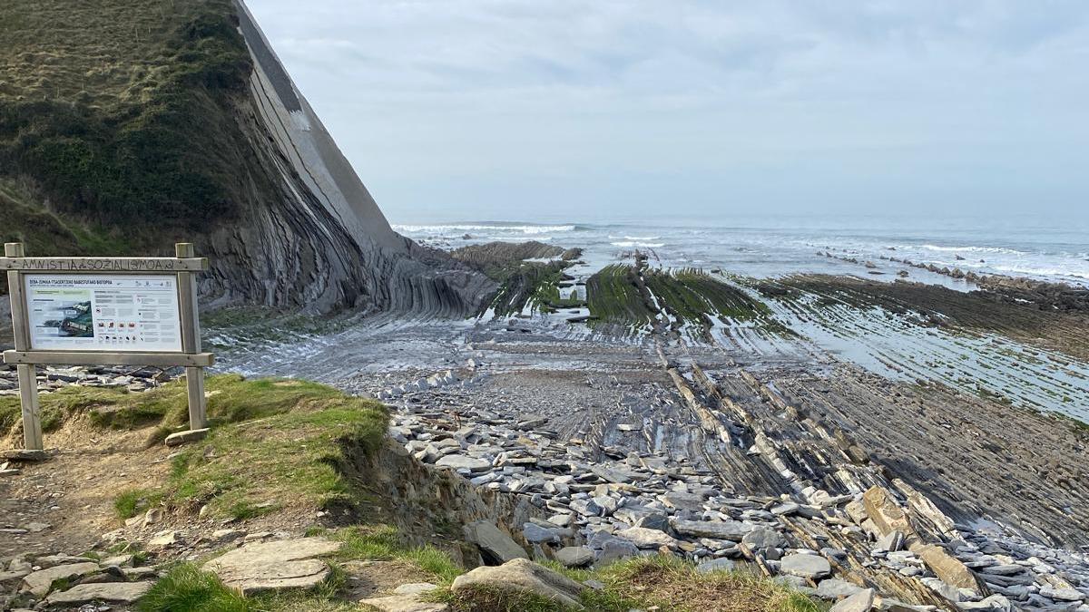 Playa de Sakoneta en Deba.