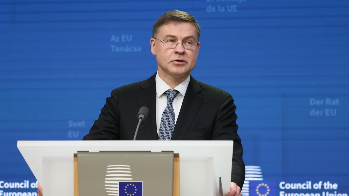 El vicepresidente económico de la Comisión Europea, Valdis Dombrovskis, en una foto de archivo.