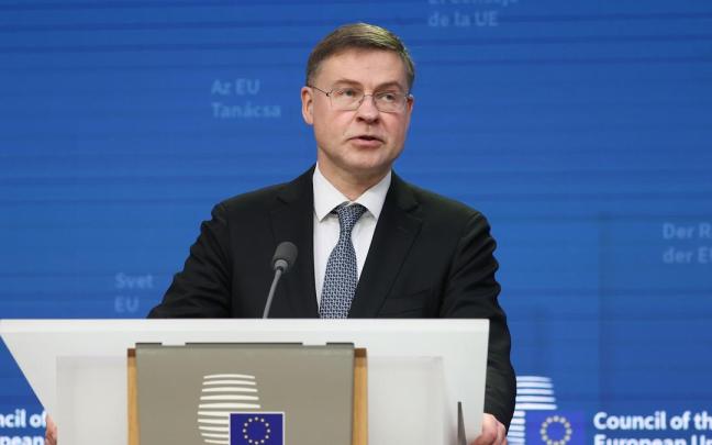 El vicepresidente económico de la Comisión Europea, Valdis Dombrovskis, en una foto de archivo.
