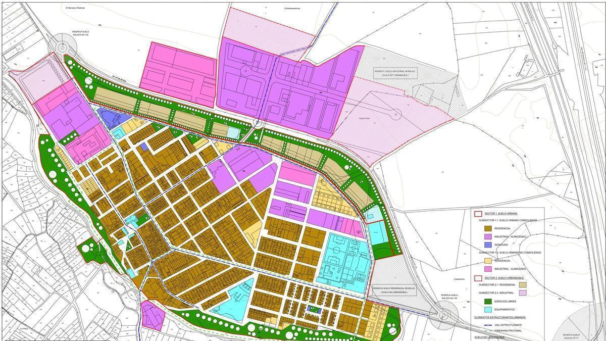 Plano del proyecto en Cadreita.