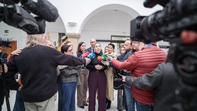 La presidenta de la Junta de Extremadura en funciones, María Guardiola.