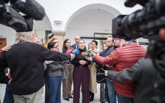 La presidenta de la Junta de Extremadura en funciones, María Guardiola.
