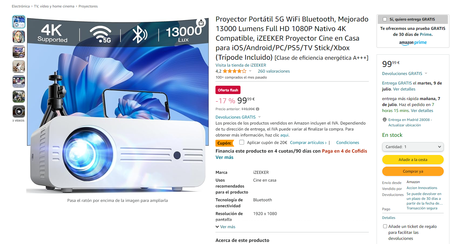 Detalles del producto en Amazon Detalles del producto en Amazon