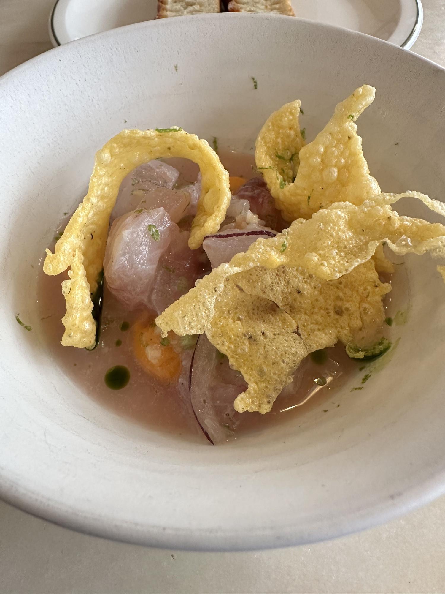 Ceviche de perlón.