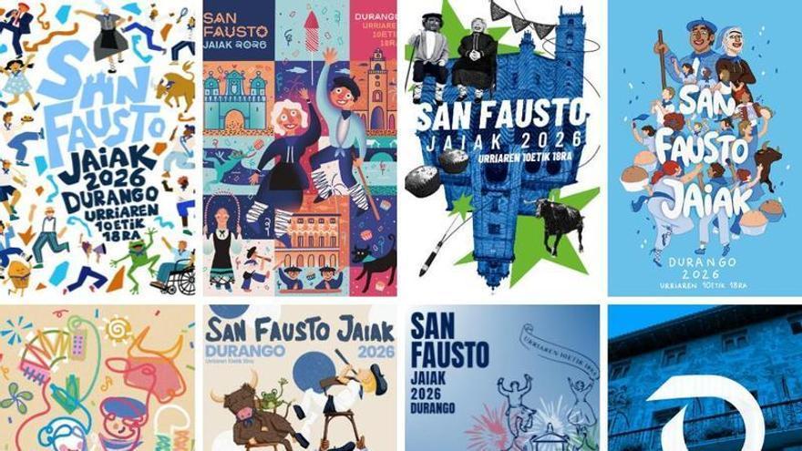 Carteles finalistas para ilustrar los Sanfaustos