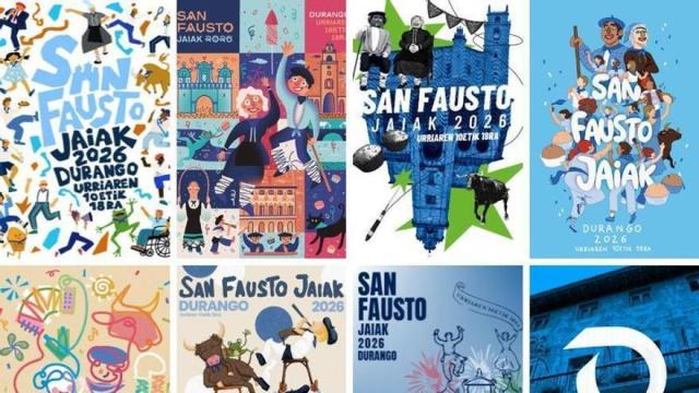 Carteles finalistas para ilustrar los Sanfaustos