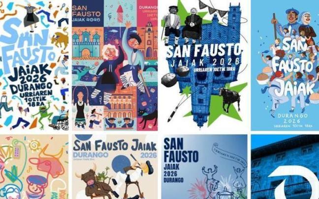 Carteles finalistas para ilustrar los Sanfaustos