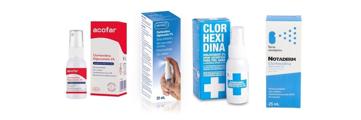 Varios de los antisépticos afectados.