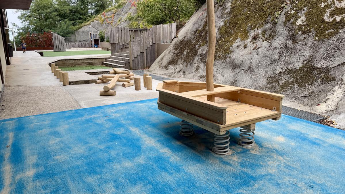Parque infantil de Iturzaeta, Getaria, renovado.