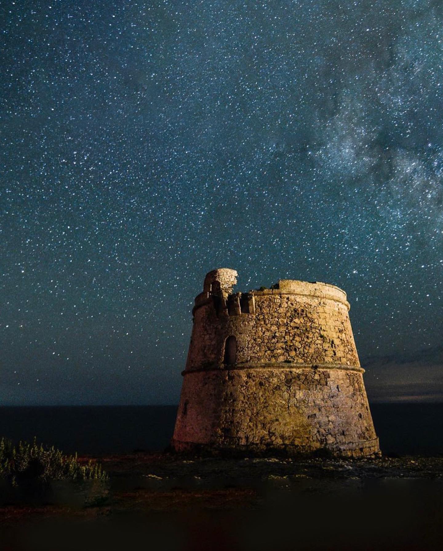 Cielo estrellado en Formentera.