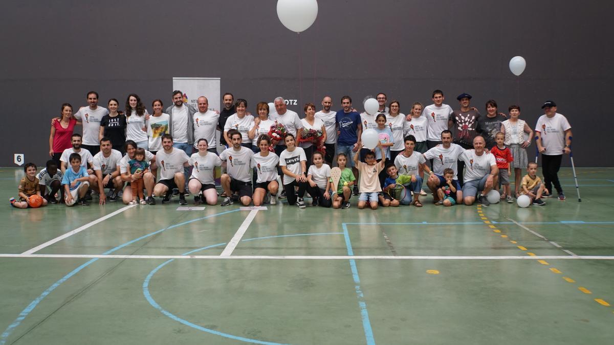 Foto grupal al finalizar Nerea eta Andoni Pala Memoriala