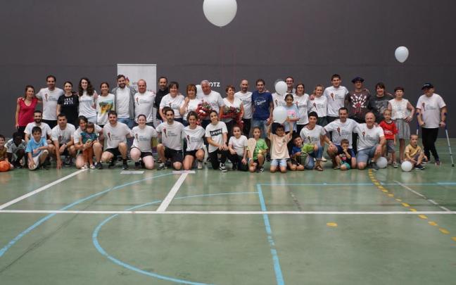 Foto grupal al finalizar Nerea eta Andoni Pala Memoriala