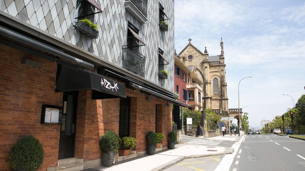 Fachada del restaurante Arzak.