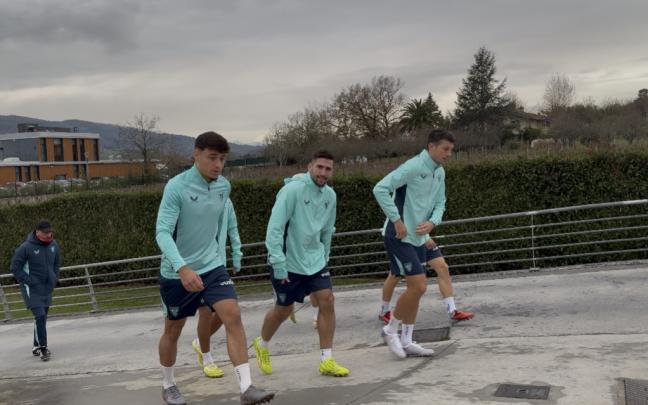 Imagen del entrenamiento de hoy en Lezama