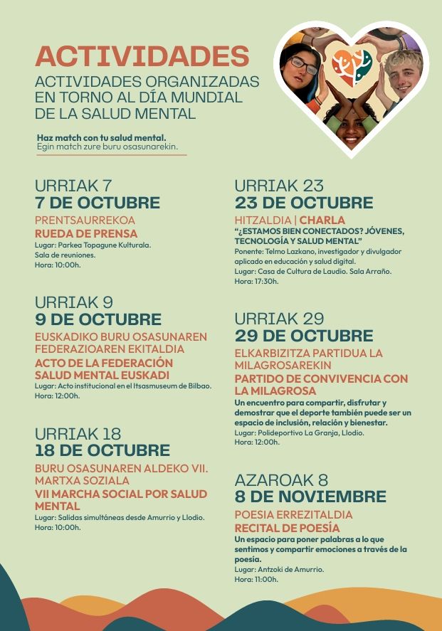 Programa Dia Mundial de la Salud Mental en Aiaraldea