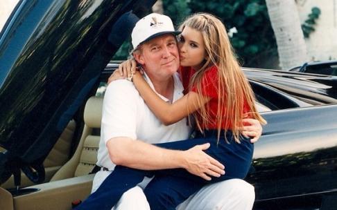 Imagen viralizada de Donald Trump junto a su hija Ivanka. IG: @ivankatrump