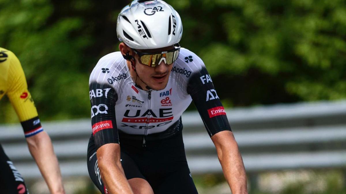 Igor Arrieta, durante la etapa.