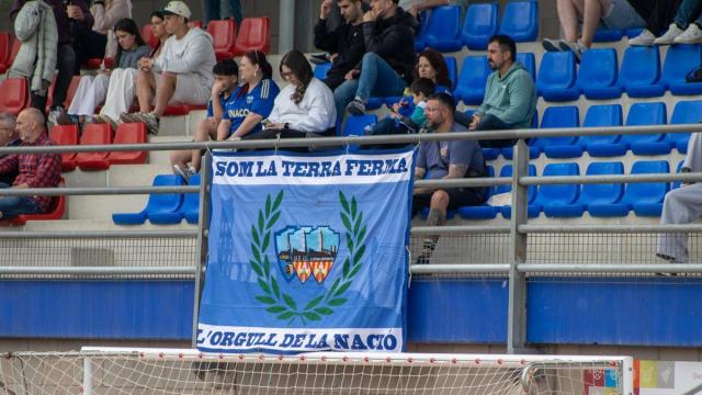 Aficionados del Lleida CF.