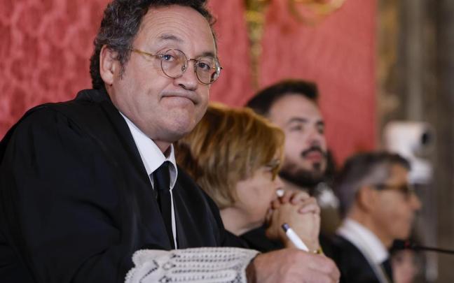 El fiscal general del Estado, el pasado jueves durante el juicio en el Tribunal Supremo