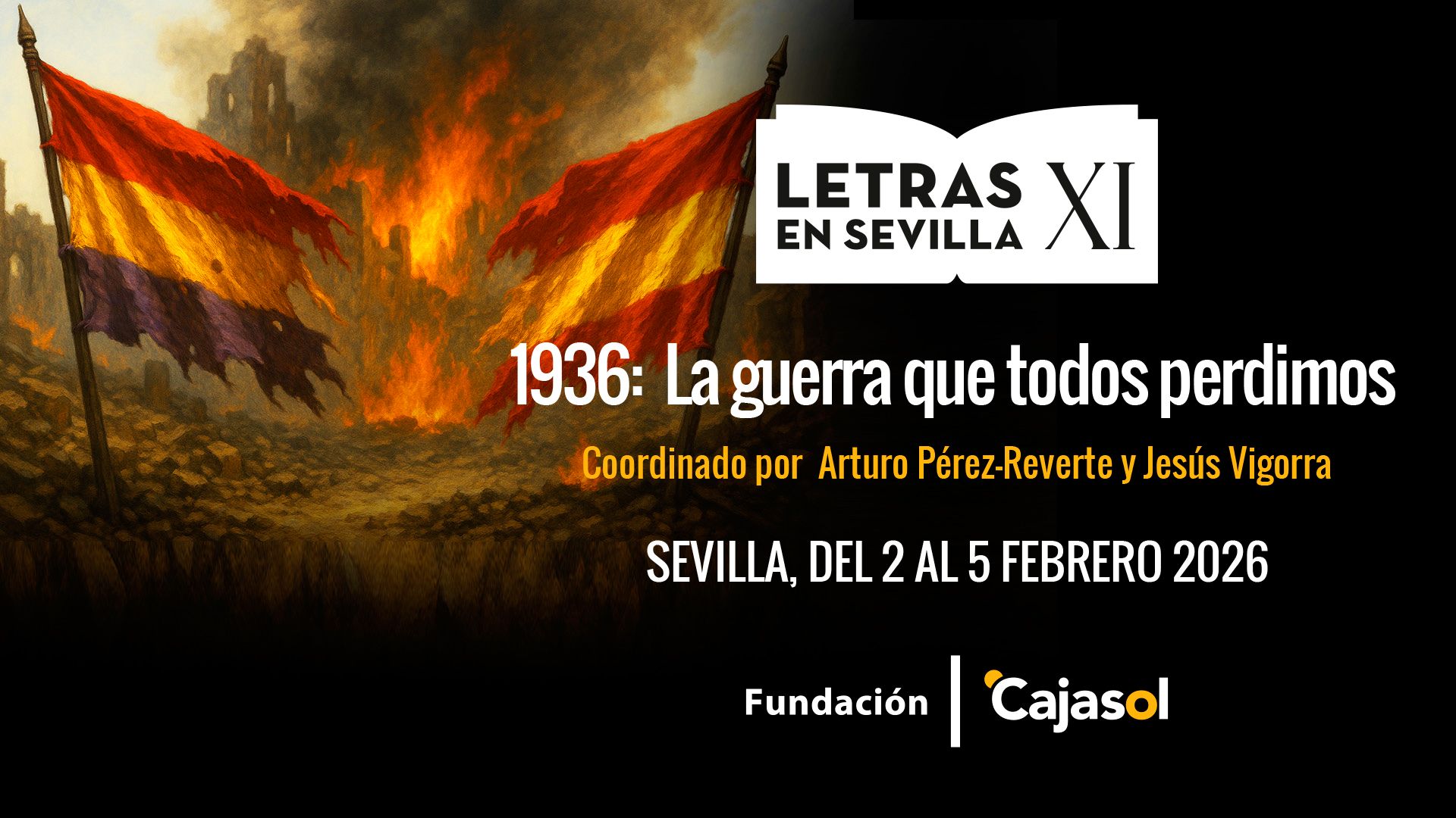 Cartel anunciador de XI edición de Letras en Sevilla.