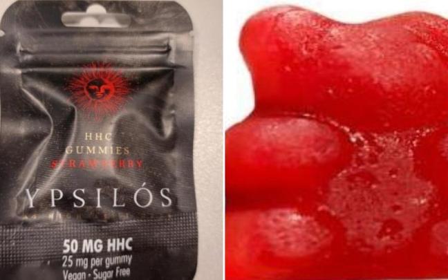 Las gominolas afectadas.