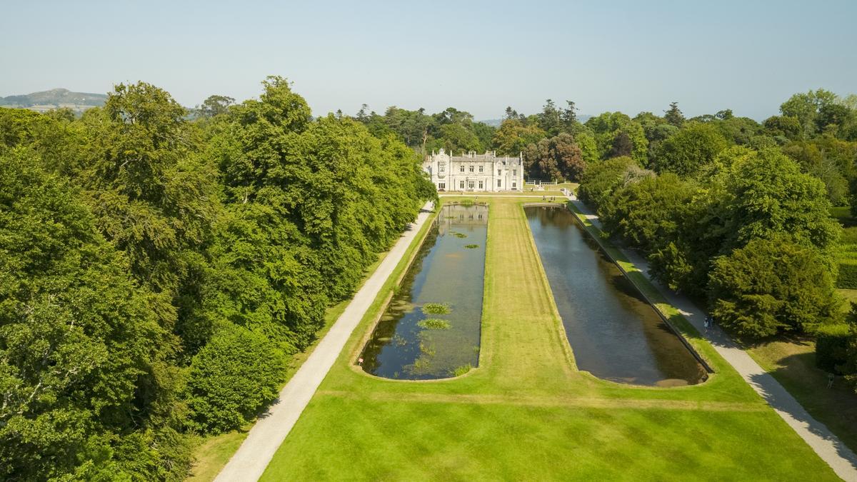 El impresionante jardín de Killruddery House.