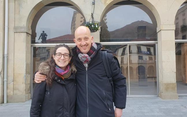 Saioa Puebla y Andoni Salamero.