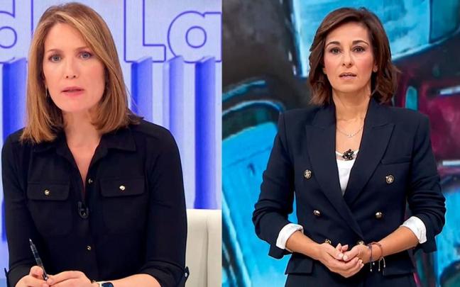 Silvia Intxaurrondo y Adela González.
