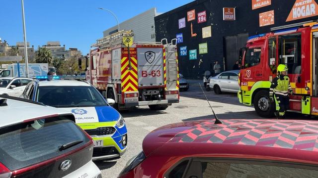Bomberos de Málaga, durante una intervención.