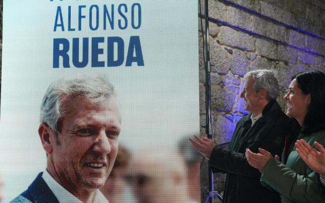 El candidato del PP y sucesor de Feijóo en la Xunta, Alfonso Rueda, también mide su liderazgo.