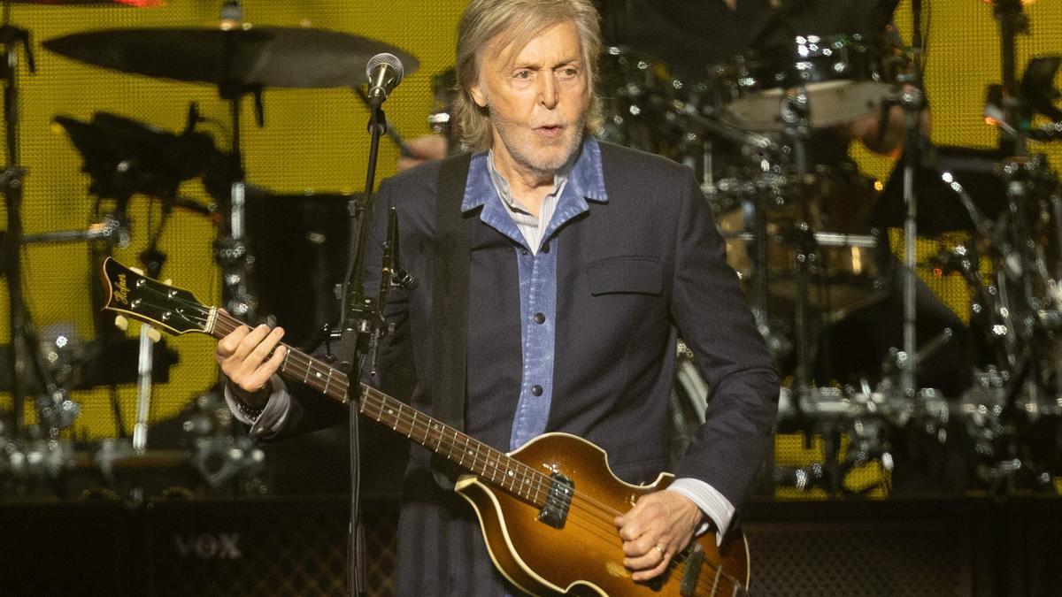 Paul McCartney en su último concierto en Madrid.