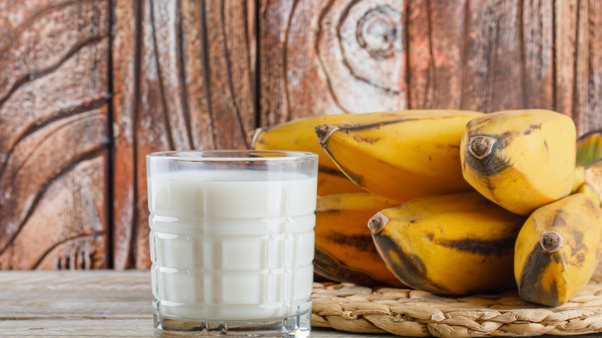 Leche de plátano