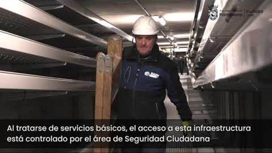 Así es el trabajo en las galerías subterráneas de Pamplona