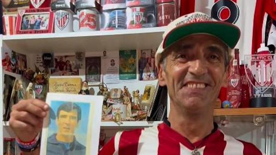 El aficionado del Athletic que ha convertido su casa en museo