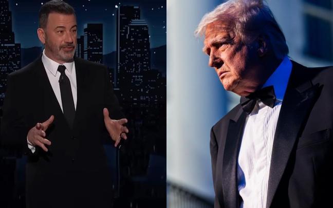 Jimmy Kimmel y Donald Trump.