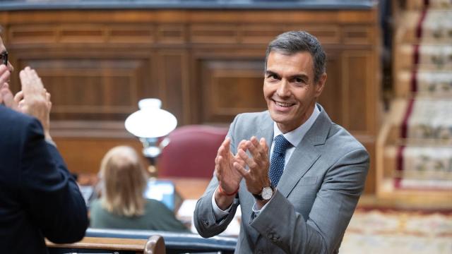 Pedro Sánchez, en la sesión plenaria de este viernes en el Congreso.