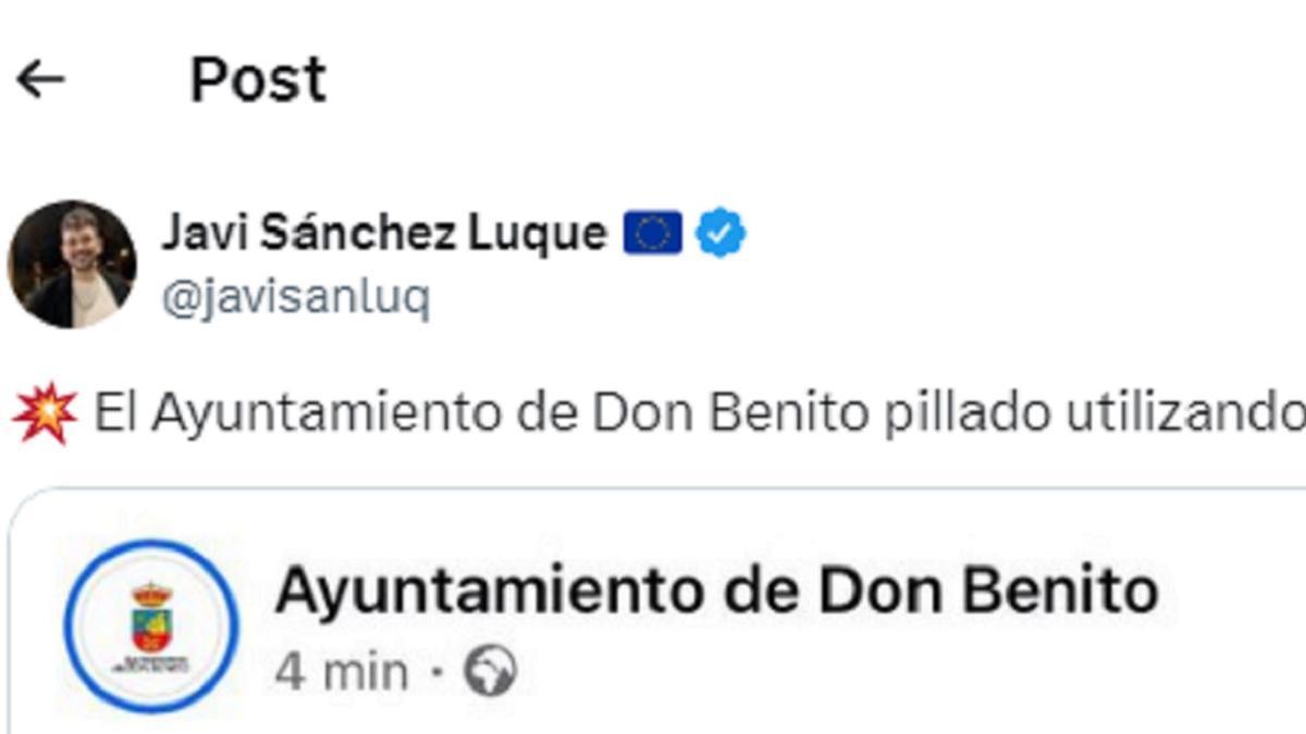 El comienzo del post que comparte la pifia.