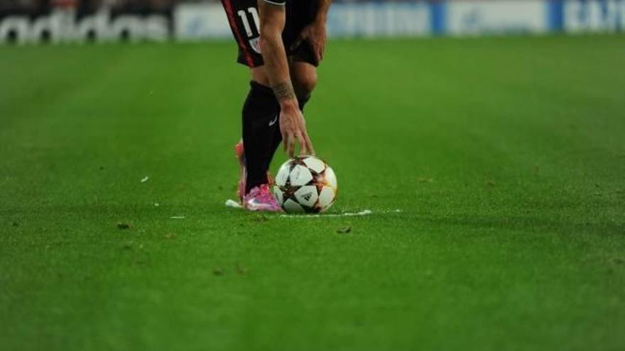Imagen de un futbolista del Athletic en la última participación rojiblanca en Champions League. Foto: David de Haro