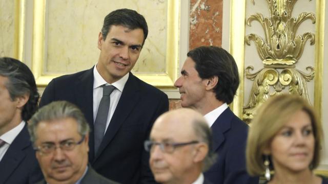 Pedro Sánchez y José María Aznar, en una imagen de archivo.