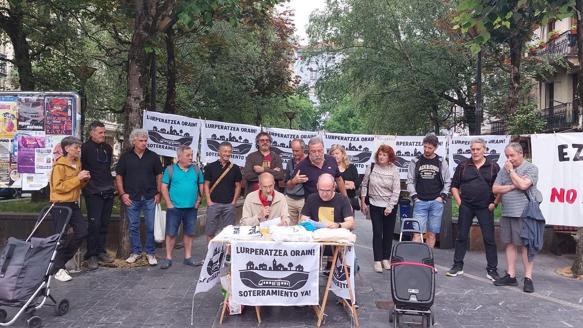 Comparencia de la plataforma vecinal el sábado.