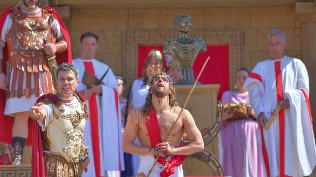 Escena del Ecce Homo en la pasada edición / Asociación Cultural Pasión Viviente