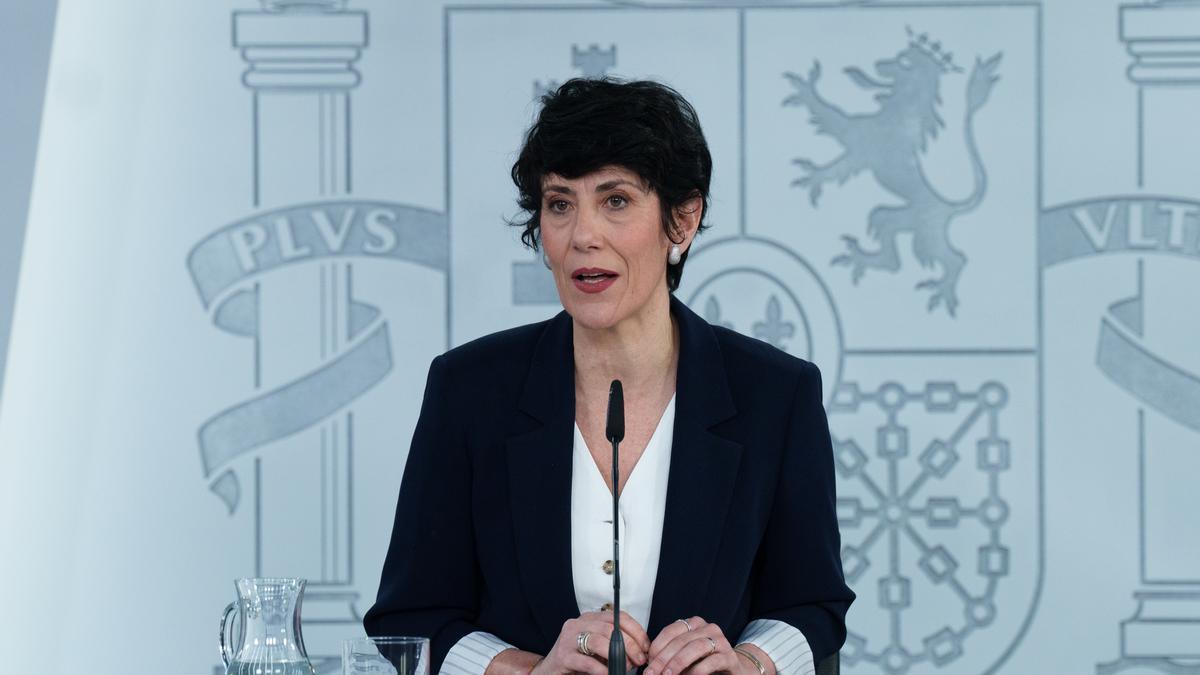 La ministra de Inclusión, Seguridad Social y Migraciones, Elma Saiz.