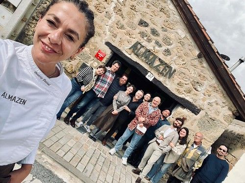 Selfie de Beatriz Pascual para retratar una de las jornadas en Almazen.